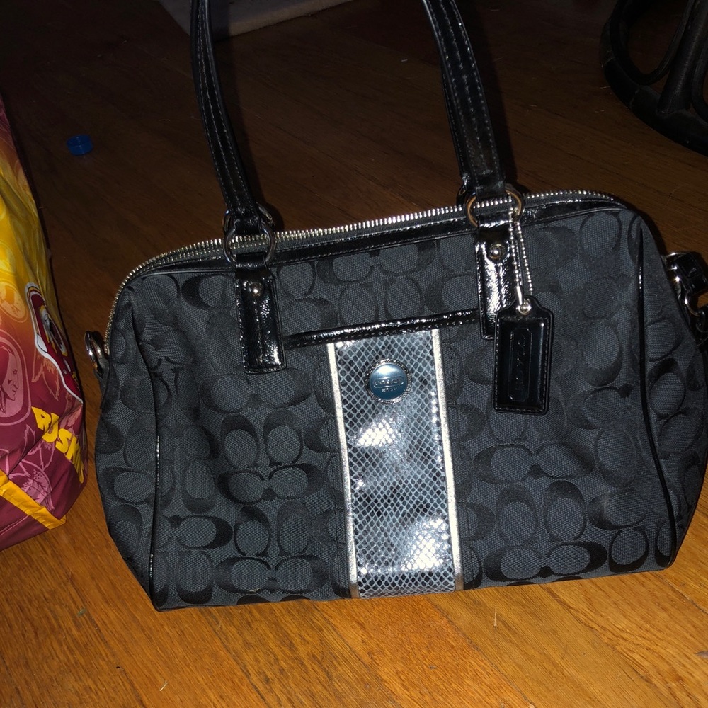 Medium black Coach shoulder bag NWT